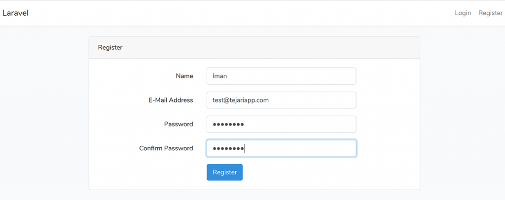 تأیید ایمیل در لاراول