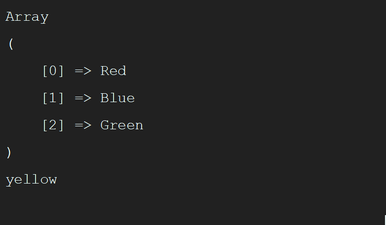 تابع array_pop() در php